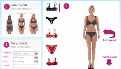 Online Lingerie Store With Test Models 