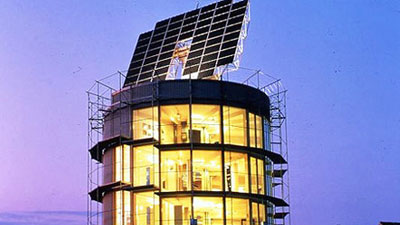 rotating solar house