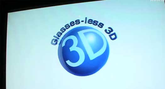glasses-less 3d tv