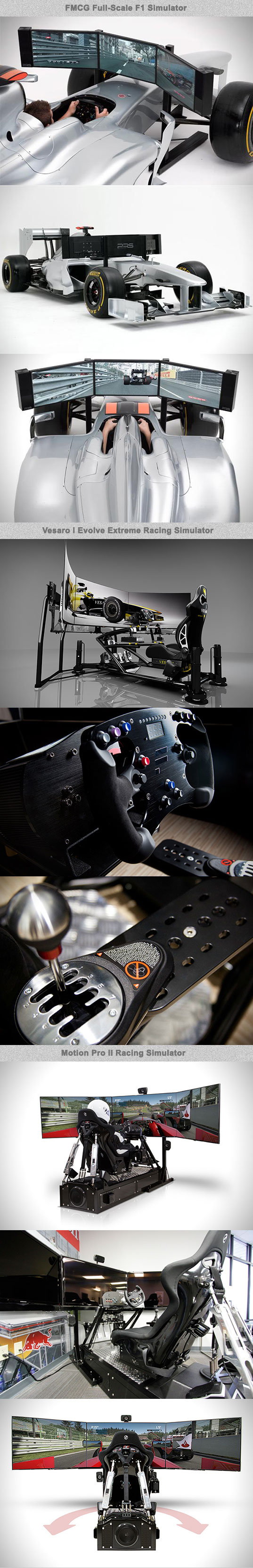  High-tech racing simulators