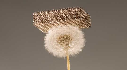 Scientists Create World's Lightest Material