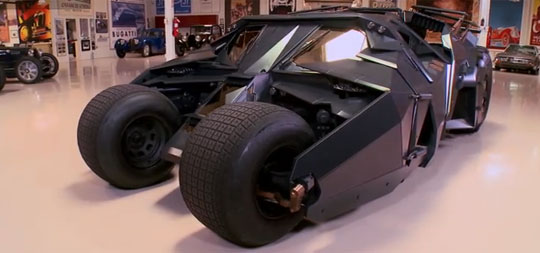 Jay Leno Reviews Batman's Tumbler Car