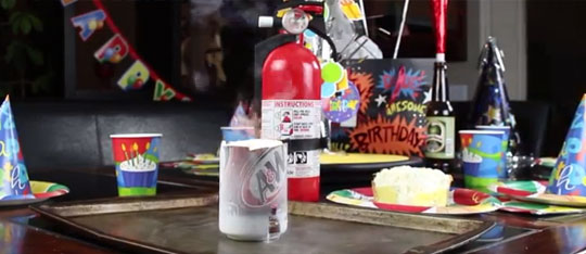 Liquid Oxygen Experiment - Melting Pop Can