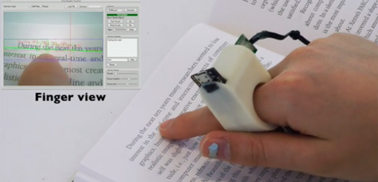 The Finger-Mounted Text Reader for Visually Impaired