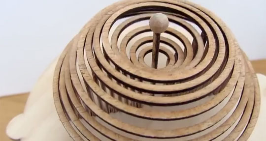 Wooden Automation of a Water Droplet