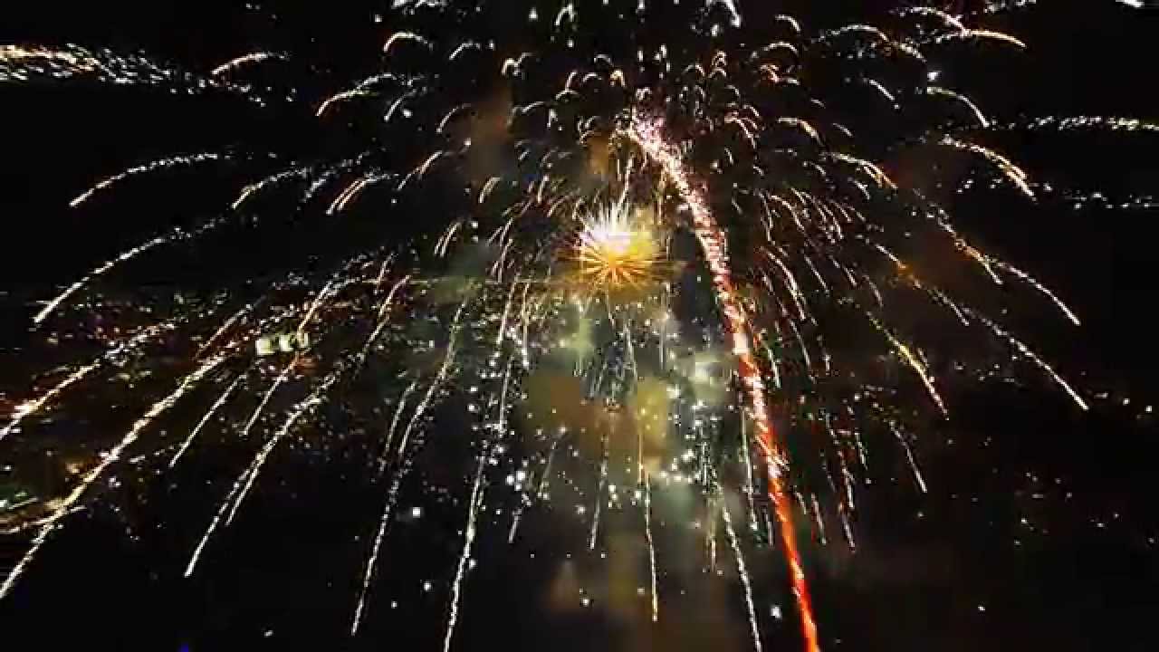 What Fireworks Look Like Filmed by a Drone