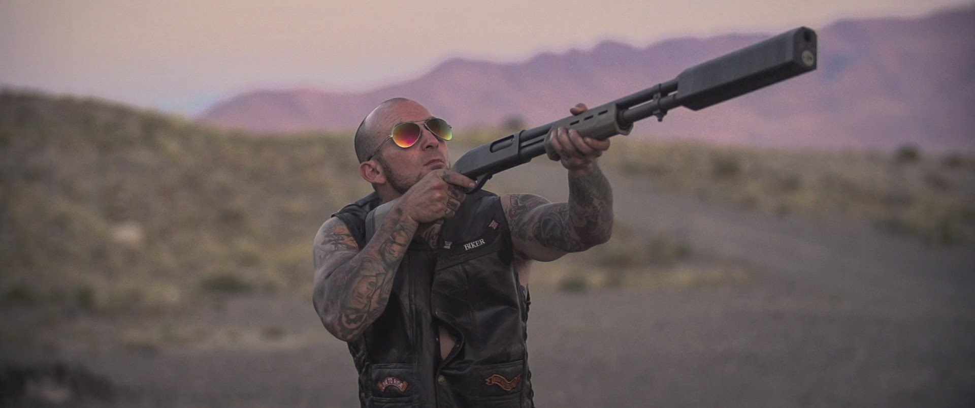 A Company Advertising Gun Silencers by Shooting Drones