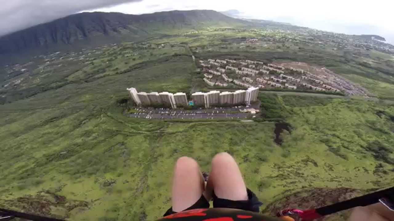 Impressive Building Swoop by Paraglider