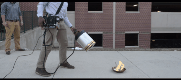 Mason Students' Invention Instantly Blows Out Fires with Bass