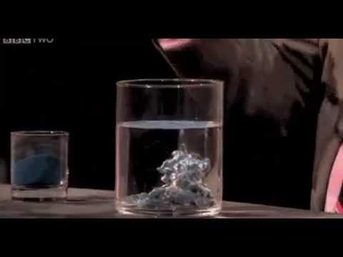 Hydrophobic sand turns to goo in water and magically turns back to sand when dry