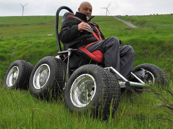 6-Wheeled, Off-Road Wheelchair Goes Anywhere