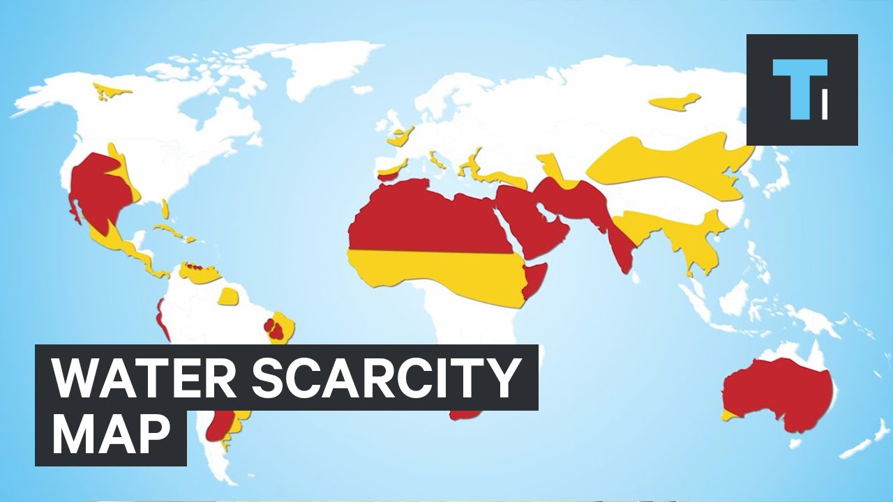 Water scarcity map