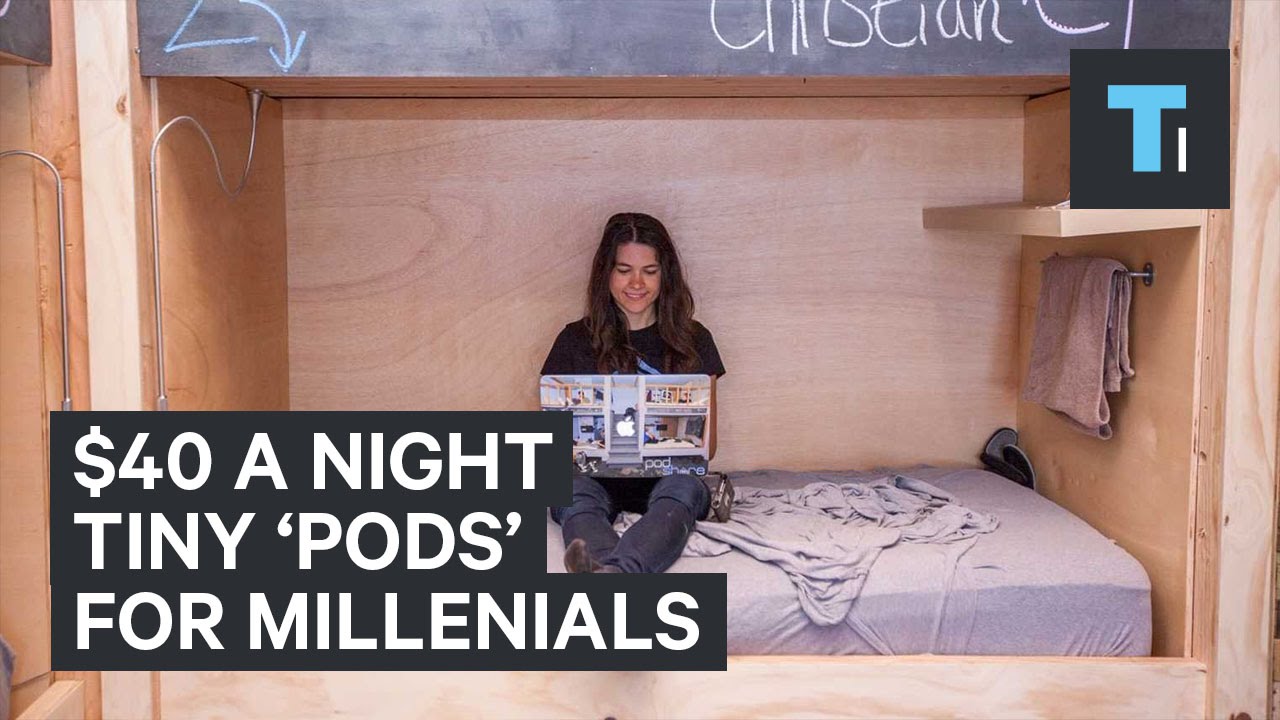 $40 a night tiny 'pods' for millennials