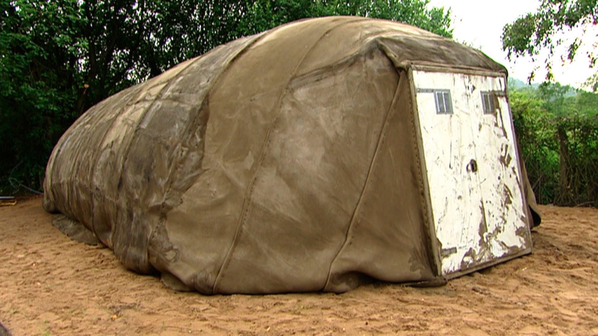 Concrete Tent That Inflates