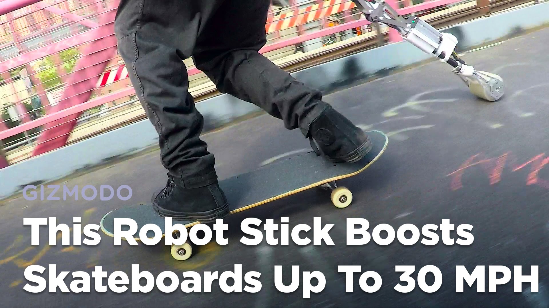 This Robot Stick Makes Skateboards Go as Fast as a Car