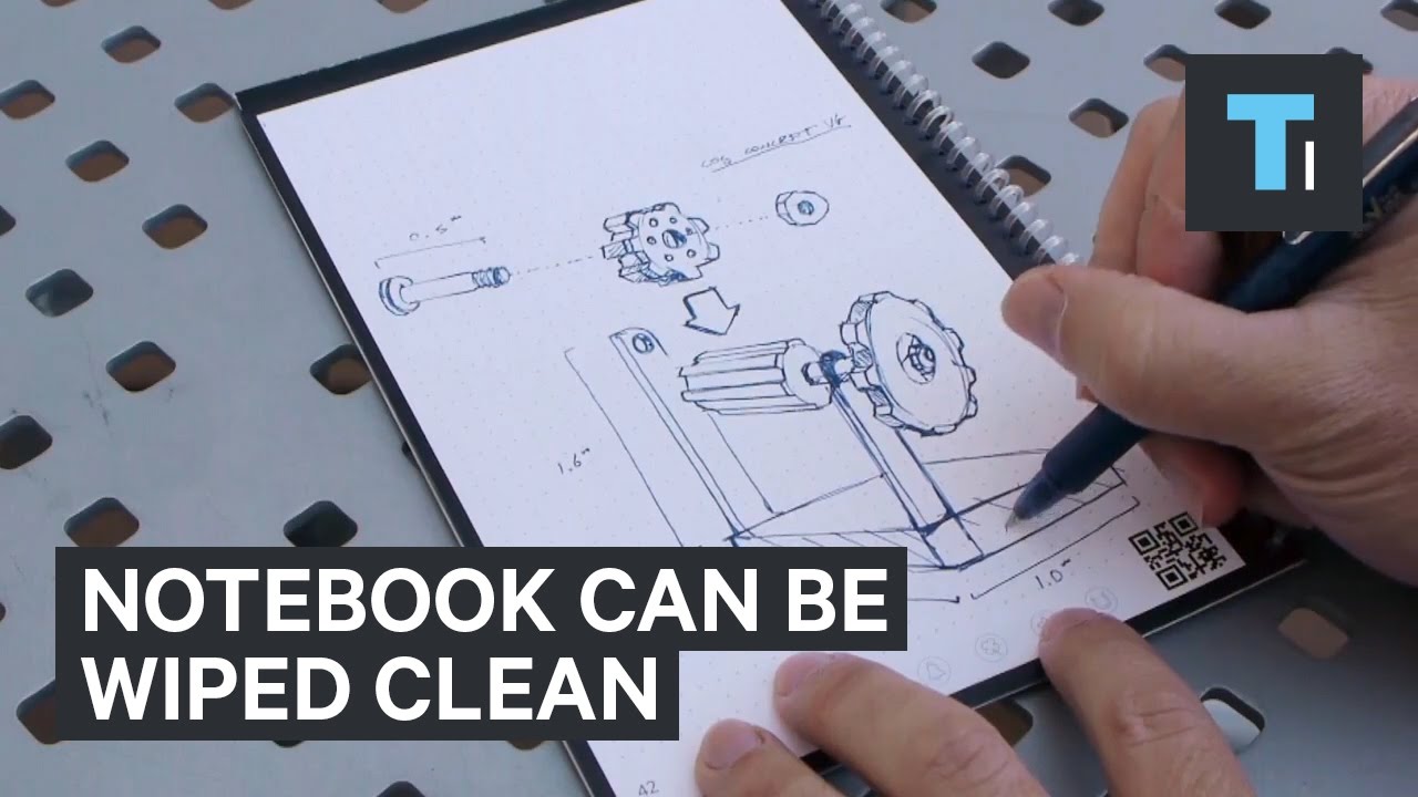 This notebook can be wiped clean and digitally scanned