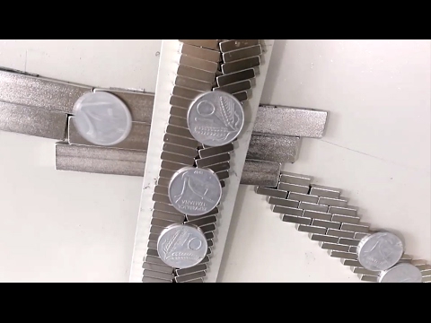 Magnetic Antigravity Path, Induction Falling Coins