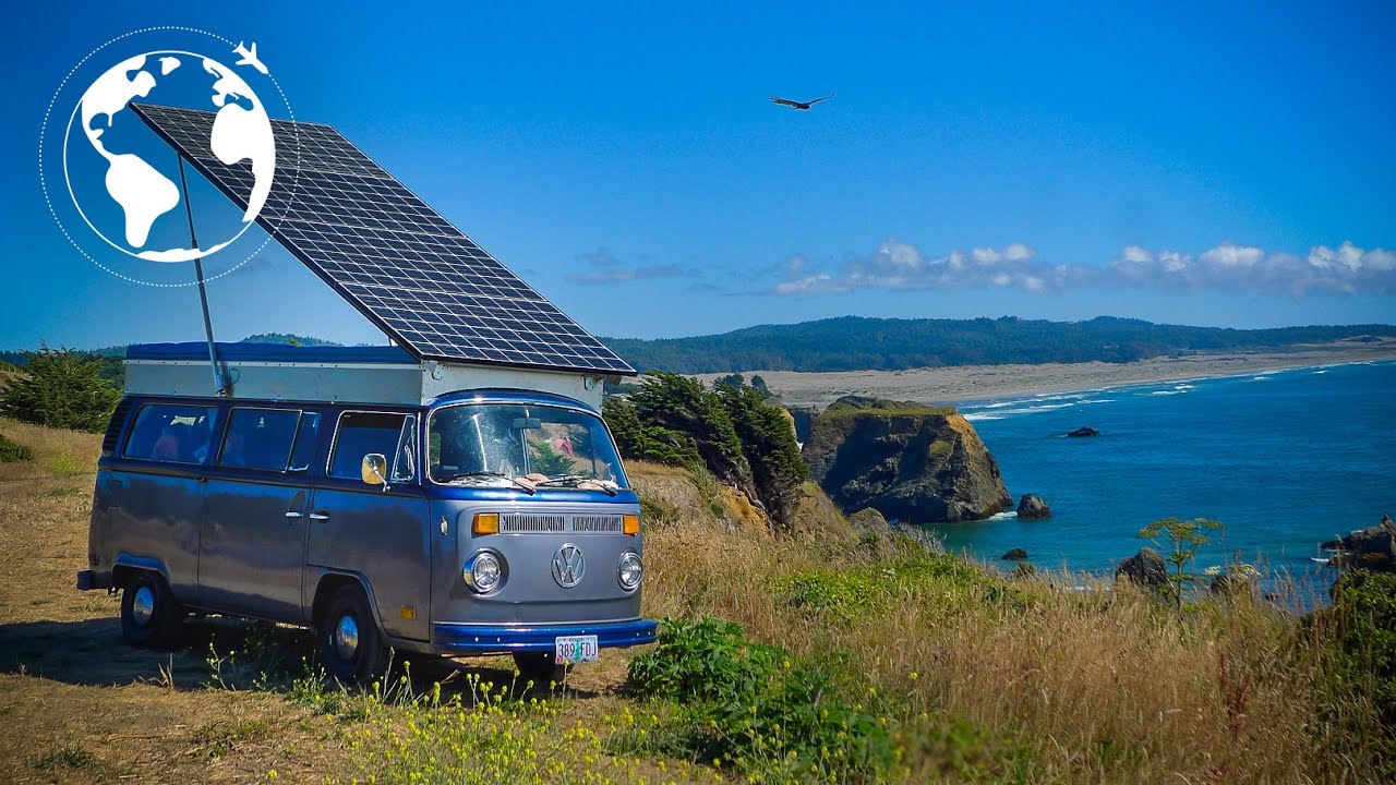 This is a Fully Solar Powered Electric VW Bus