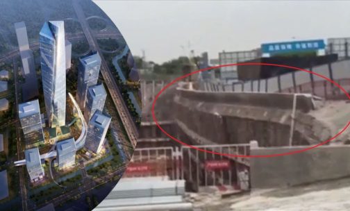 Collapse at billion dollar site in Shenzhen caught on video