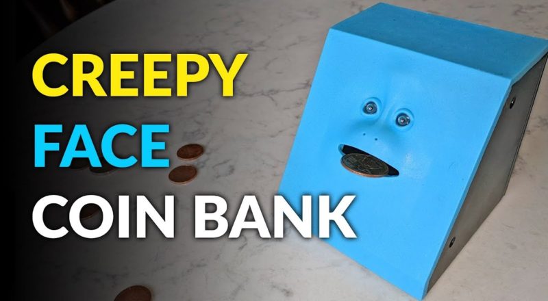 Creepy Face Coin Bank That Eats Your Change
