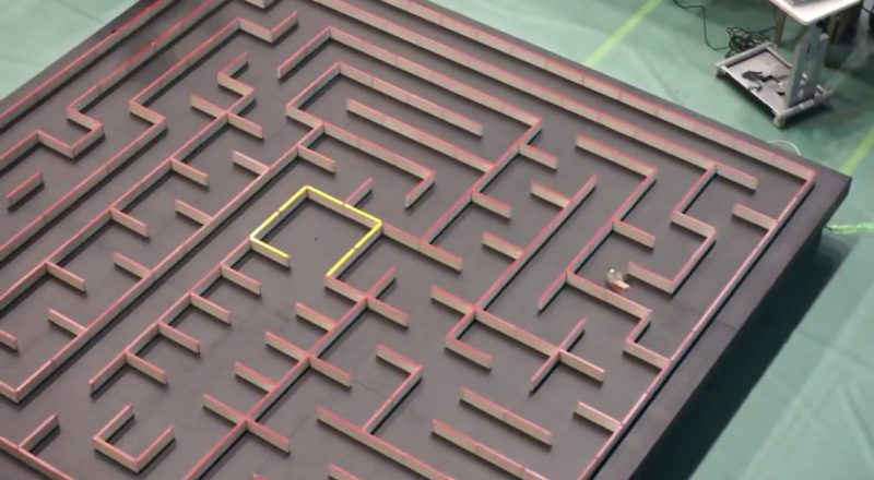 Ultra fast Japanese maze solving robots