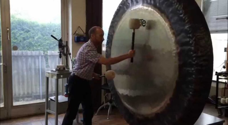 This is what a £21,000 gong sounds like