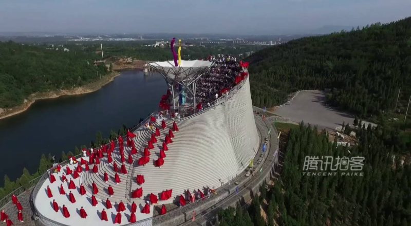 The World's first wind tunnel- amphitheater "Flying Dream", China