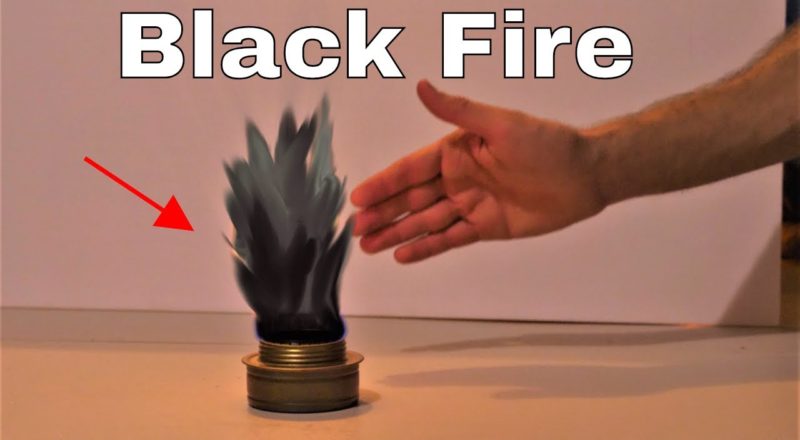 Youtube scientist shows us black fire!
